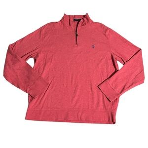 Ralph Lauren Red Quarter-Zip Shirt